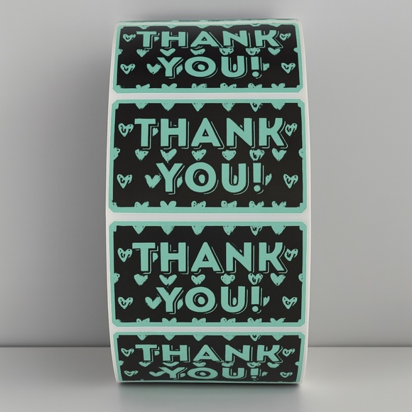 Thank You Stickers with Hearts – Cute Packaging Labels for Small Business Orders - Picture 5 of 11